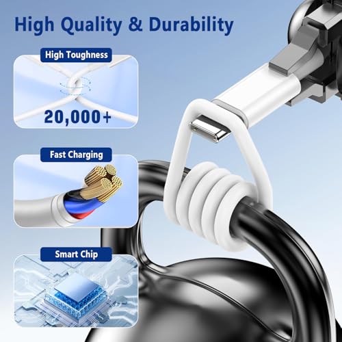 USB C to Lightning Cable 3FT [Apple MFi Certified] 2Pack | iPhone Fast Charger Type C to Lightning Cable for iPhone 14 13 12 11 Pro Max Xr Xs 8 7 6 Plus SE