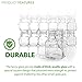 3 oz Small Glass Jars With Airtight Lids, Glass Spice Jars - Leak Proof Rubber Gasket and Hinged Lid for Home and Kitchen, Small Glass Containers with Lids for Party Favors (48 Pack)