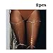 Women Sexy Rhinestone Leg Chain Body Chain Jewelry Thigh Leg Chain Jewelry for Party Beach Accessories