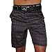 Mens Athletic Shorts, Perfect to be Worn as Mens Boardshorts, Mens Golf Shorts or as Mens Swim Shorts (Black Plaid, 34)