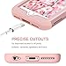 BENTOBEN iPhone 6S Plus Case, iPhone 6 Plus Case, Heavy Duty Shockproof 3 in 1 Slim Hybrid Hard PC Cover Soft Silicone Rubber Bumper Protective Phone Case for iPhone 6S Plus/6 Plus 5.5 Inch Rose Gold