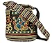Women Hobo OM Black Cross Body Shoulder Bag Elephant Embroidered School Everyday Shopping Casual Lightweight