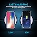 Fast Wireless Charger, 10W 7.5W QI certified Fast charging pad for Iphone X Iphone 8 Iphone 8plus Samsung Galaxy S8 S9 Note 8 9 and more, White 2PACK