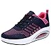 JARLIF Women's Comfortable Platform Walking Sneakers Lightweight Casual Tennis Air Fitness Shoes Blue US8.5