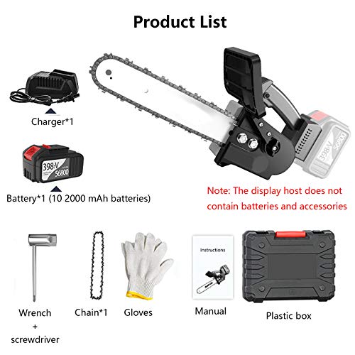 QILIN Kleine Akku SäGe, 10-Zoll Akku KettensäGe, Tragbare Einhändige Elektrische Säge Mit Werkzeugkasten, Zum… – Bild 3