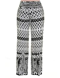 Pantalones para dama plegables en la cintura con pierna ancha, ideales para chaquetas de dama de Estados Unidos
