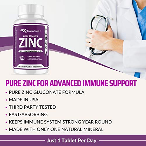 Advanced Zinc Gluconate Capsules (2Pack) Potent Immune Support with