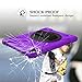 iPad 6th Generation Case with Stand | TSQ 9.7 Inch iPad Case 2017 2018 Hybrid Heavy Duty Protection | Rugged Shockproof Bumper with Hand Strap Shoulder Strap for iPad 5th Gen Case for Kids | Purple