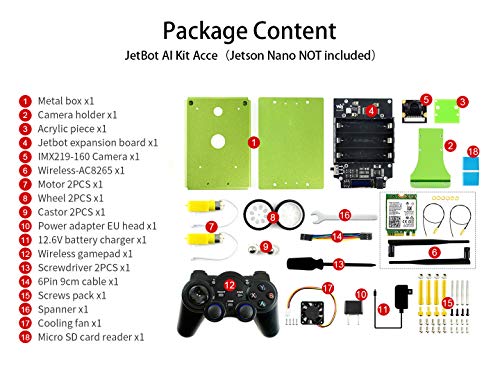 Waveshare JetBot AI Kit Accessories Add-ons for NVIDIA Jetson Nano to Build JetBot - //coolthings.us