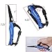 Carabiner Knife Multitool - Updated Keychain Clip with LED Flashlight, Knife, Screwdriver, Glass Breaker and Bottle Opener for Camping, Backpacking, Hiking (Blue)