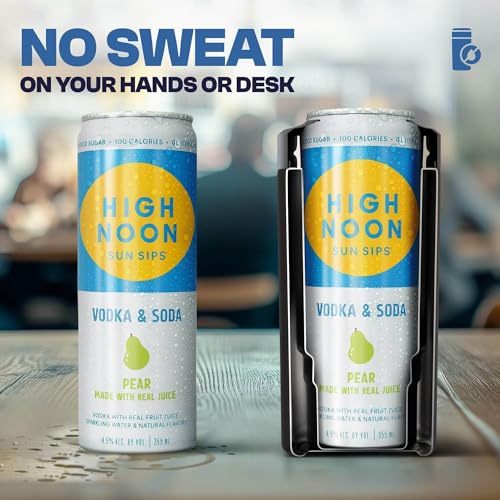 Frost Buddy Universal Can Cooler - Fits Slim Cans, 12 & 16oz (MatteBlack) | 20x colder, cold up to 24 hrs | Sleek, lightweight design | Premium build quality