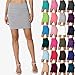 TheMogan Basic Sexy Stretch Knit High Waisted Bodycon Mini Skirt