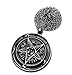 exoticdream Black Inverted Pentagram Samael Lilith Baphomet Satanic Sabbatic Goat Lucifer Wiccan Pewter Pendant (24