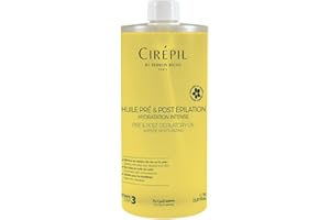 Cirepil - Pre & Post - Depilatory Oil - 1000 ml / 33.81 fl oz - Protects the Skin Before Waxing & Removes Wax Residue - Pre-Waxing & Post-Waxing