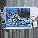 Staroar Clearance 5D Diamond Painting Kits for Adults Full Drill Square - Wolves Wolf 34X45CM Cross Stitch Diamond Art Craft