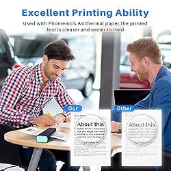 Phomemo M08F Portable Printer, 2022 Upgrade