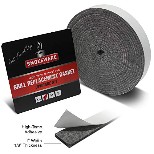 SMOKEWARE HighTemp Replacement Gasket for Big Green Egg (BGE) Large