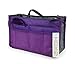 HOXIS Purse Organizer Insert Handbag Organzier Bag in Bag 10.6” X 6.3”(Purple)