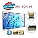 Meitoot 120 inch 16:9 Outdoor Movie Projector Screen HD Home Theater Projection Screen Portable (Foldable PVC Fabric Matte White)