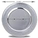 LavoHome Round Charger Beaded Dinner Plates, Silver 13 inch, Set of 1,2,4,6, or 12 (4)