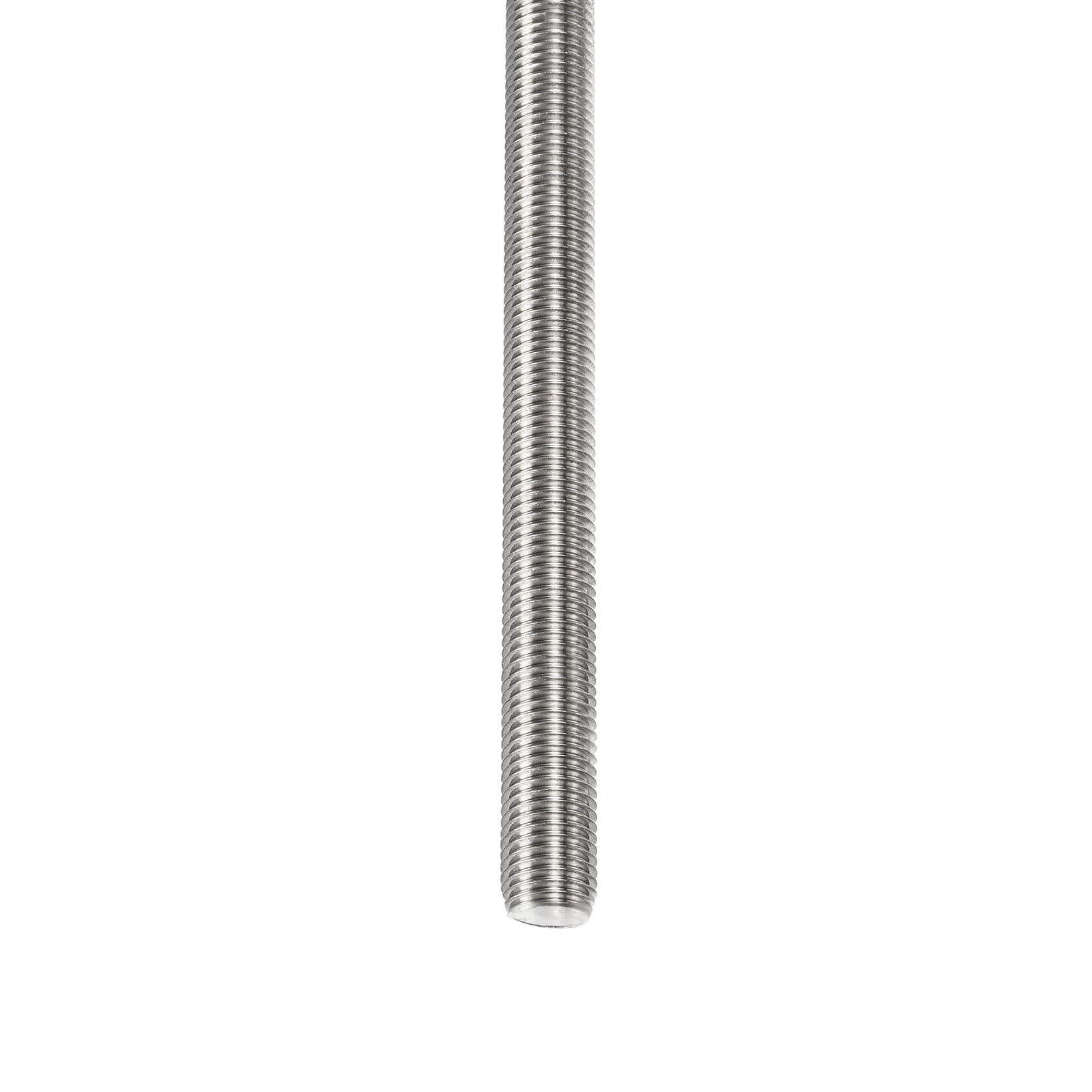 DTGN M12x1.75x150mm(DxPxL) Fully Threaded Rod - 1Pack - Good for Machinery - 304 Stainless Steel Right Hand Thread Rods Bar Studs - Silver