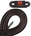 OrthoStep Thin Round Athletic Nylon Shoelaces - Fused Tips - Work Boot Laces 2 Pair Pack - Made in the USA