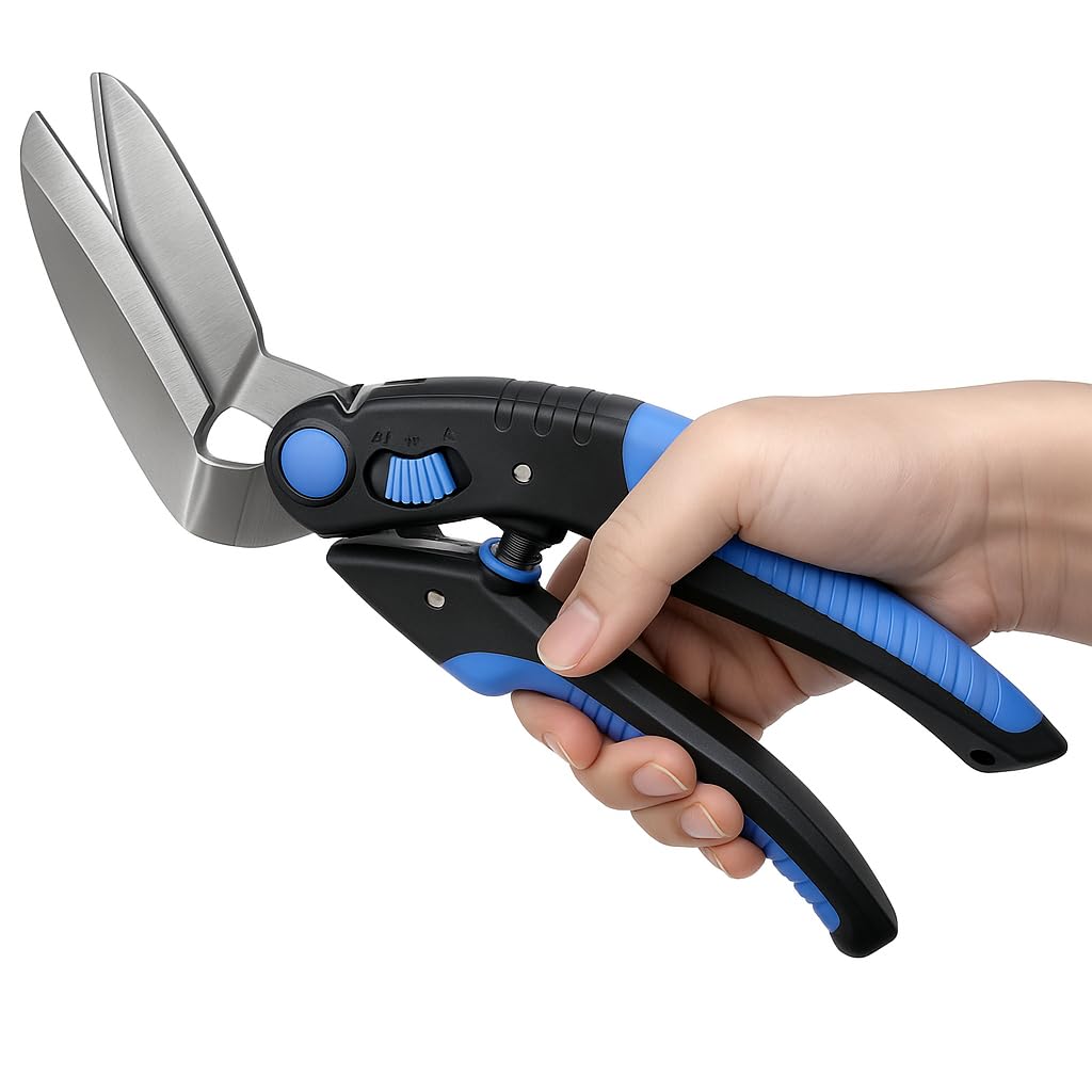 Photo 1 of 10In Multipurpose Heavy Duty Scissors?Utility Industrial Scissors- Stainless Steel with Serrated Blade, Perfect for Thick Fabrics, Leather, Cardboard, Wood, Carpets and Industrial Shears