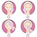 K-SKIN Facial Cleansing Brush Waterproof Exfoliate Pore Smooth Skin for 3 Speeds Modes Setting with 2 Brush Heads (Purple)