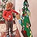 kuosbiu DIY Felt Christmas Tree with 30pcs Ornaments, Xmas Gifts for Kids New Year Handmade Christmas Door Wall Hanging Decorations