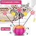 Yofun Interactive Laser Cat Toy, 3 in 1 Multi Function Automatic Spinning Cat Toy Ball Tumbler with Laser Light and Food Dispenser for Kitty and Kitten, Pink (Pink)