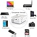 Video Projector, TOPVISION 4500Lux Portable Mini Projector with 100″ Projector Screen, 1080P Supported, Built in HI-FI Speakers, Compatible with Fire Stick, HDMI, VGA, USB, TF, AV, PS4thumb 3