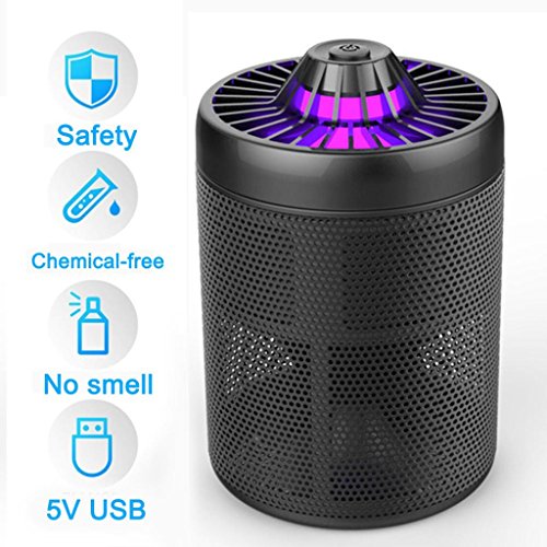Hmlai Electric Mosquito Killer Lamp, USB Mosquito Killer UV Trap By Physical Mosquito Repellent For Camping Home