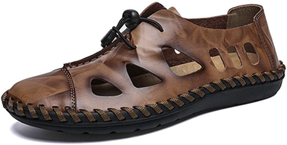 Amazon Lsjdln オフィスサンダル メンズ かかと付き 紳士用 水陸両用 滑り止め 衝撃吸収 防臭性 ウォーターシューズ 着脱簡単 軽快 通気性抜群 歩きやすい コンフォート 登山サンダル ビジネス 通勤用 散歩 ビーチ レザーサンダル Lsjdln スポーツサンダル