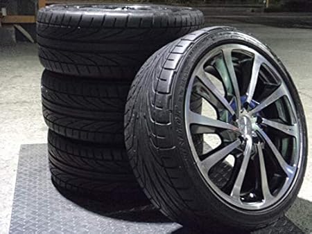 Amazon 中古 サマータイヤ ホイールセット 632 ロクサーニ テンペスト タービン 18インチ 225 40r18 4本セット 18インチ タイヤ ホイールセット 車 バイク