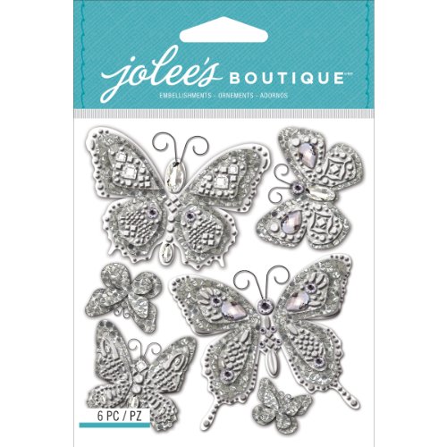 Jolee's Boutique Dimensional Stickers, Butterfly Bling