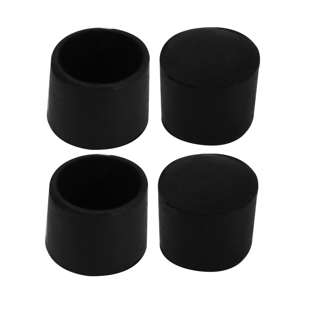 sourcingmap 4Pcs Chair Leg Caps Rubber Floor Protector Furniture Feet Covers 25mm Inner Dia