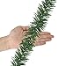 Supla 12 Pcs Artificial Wired Pine Garland Flexible Ties Christmas Greenery 12 inch Holiday Garland Vines Christmas Dollhouse Window Door decoration