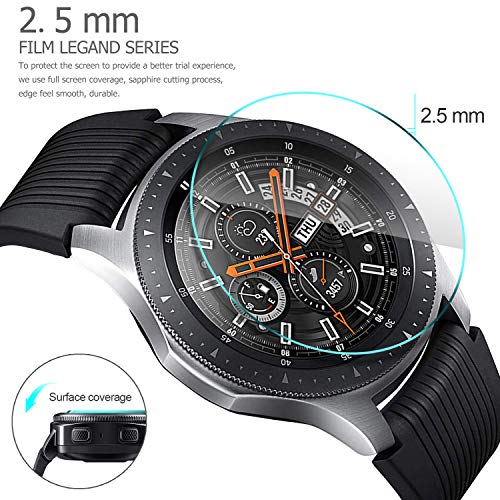 IVSO Samsung Galaxy Watch 2018 Screen Protector, [Scratch-Resistant] [No-Bubble ] 9H Hardness HD Clear Tempered Glass Screen Protector for Samsung Galaxy Watch 2018 46mm SM-R800 Smartwatch(1pcs) - Thumbnail 4