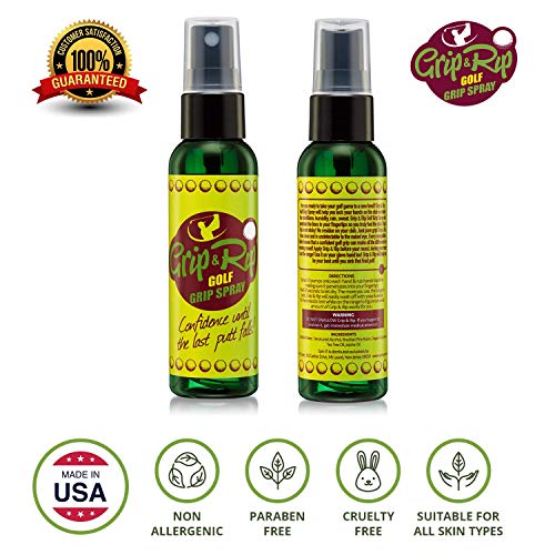 Grip & Rip Golf Grip Spray Combat Sweaty Hands on Your Golf Grips
