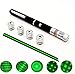 High Bright Green Ray Laser Pointer Pen Interactive Laser Toy Teaching Pen with 5 Different Light Beam Heads - Batteries Not Included