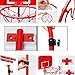MICROFIRE Toddler Kids Basketball Hoop Magic Shot Hoop Indoor Basketballs Hoop Including Pump Set of 1 pcs of 4