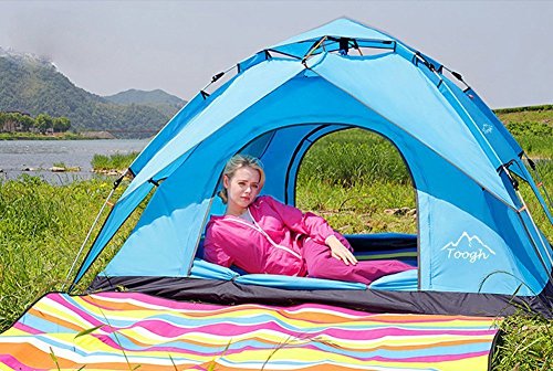 image for 2-3 Person Camping Tent - Toogh 3 Season Backpacking Tent Automatic In