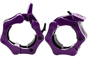 Clout Fitness Barbell Clamps Collars for 2 Inch Olympic Size Barbell