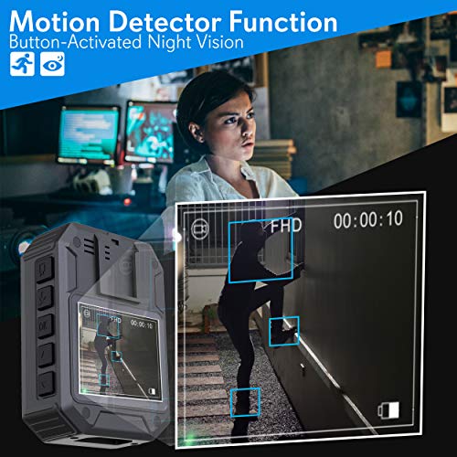 Police Security Video Body Camera HD 1920x1080p Rechargeable Wireless