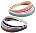 HipGirl Girls / Women Grosgrain Ribbon or Satin Fabric Wrapped Headbands (10pc Mature Color)