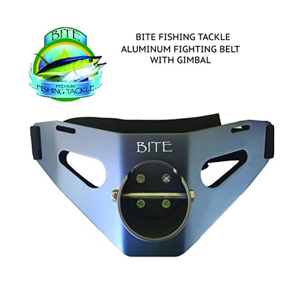 Bite-Fishing-Tackle-Big-Game-Aluminum-Fighting-Belt-with-Gimbal-Adjustable-Waist-Strap-in-Gun-Metal-Color