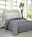 Utopia Bedding King Comforter Set Grey, Comforters King Size 3 Pieces Bedding Comforters Sets, Down Alternative Soft Bed Set, 1 Comforter (90 x 102 inches) 2 Pillow Shams (20 x 36 inches)