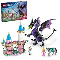 LEGO Disney Princess Maleficent’s Dragon Form Building Set for Kids and Sleeping Beauty Fans, Disney Princess Figure, Castle Toy, Fun Gift Idea for Girls and Boys Ages 7 Plus Who Love Aurora, 43240