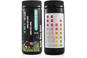 SOUTH SHORE RETAIL, LLC South Shore Retail - 200 Aquarium Test Strips - for Fish Tank or Pond - Lowest Price Per Strip On Amazon! - High Accuracy - Tests for Nitrate, Nitrite, PH, and Water Hardness - Aquarium Water Test Kit