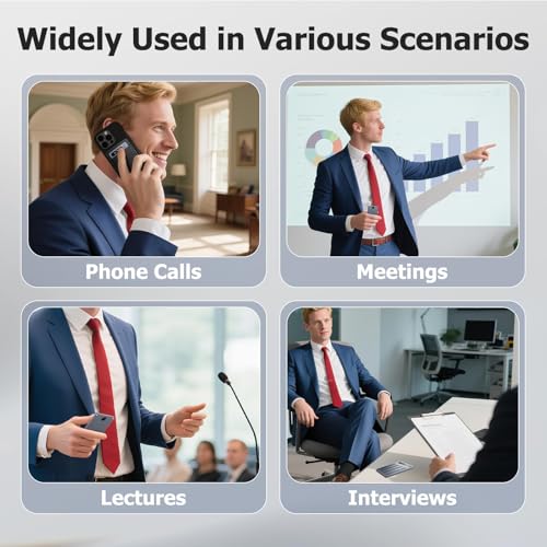 AI Voice Recorder, Note Voice Recorder with AI Transcribe and Summarize, 64GB Portable Digital Recorder Supports 134 Languages Voice to Text with App Control, Recording Device for Lectures Meetings